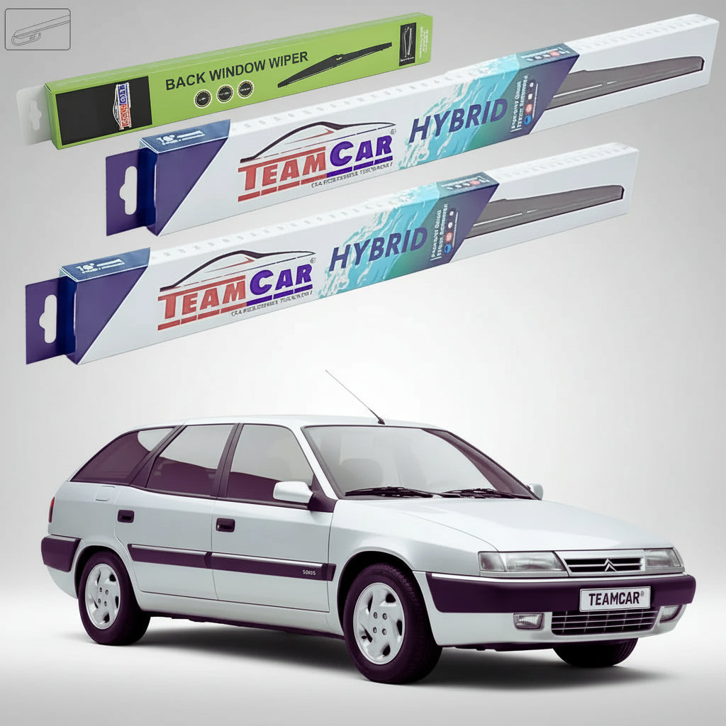 Ștergătoare Citroën Xantia Break X1 Estate 1995-1998 | Set Față și Spate Hibrid – TeamCar®