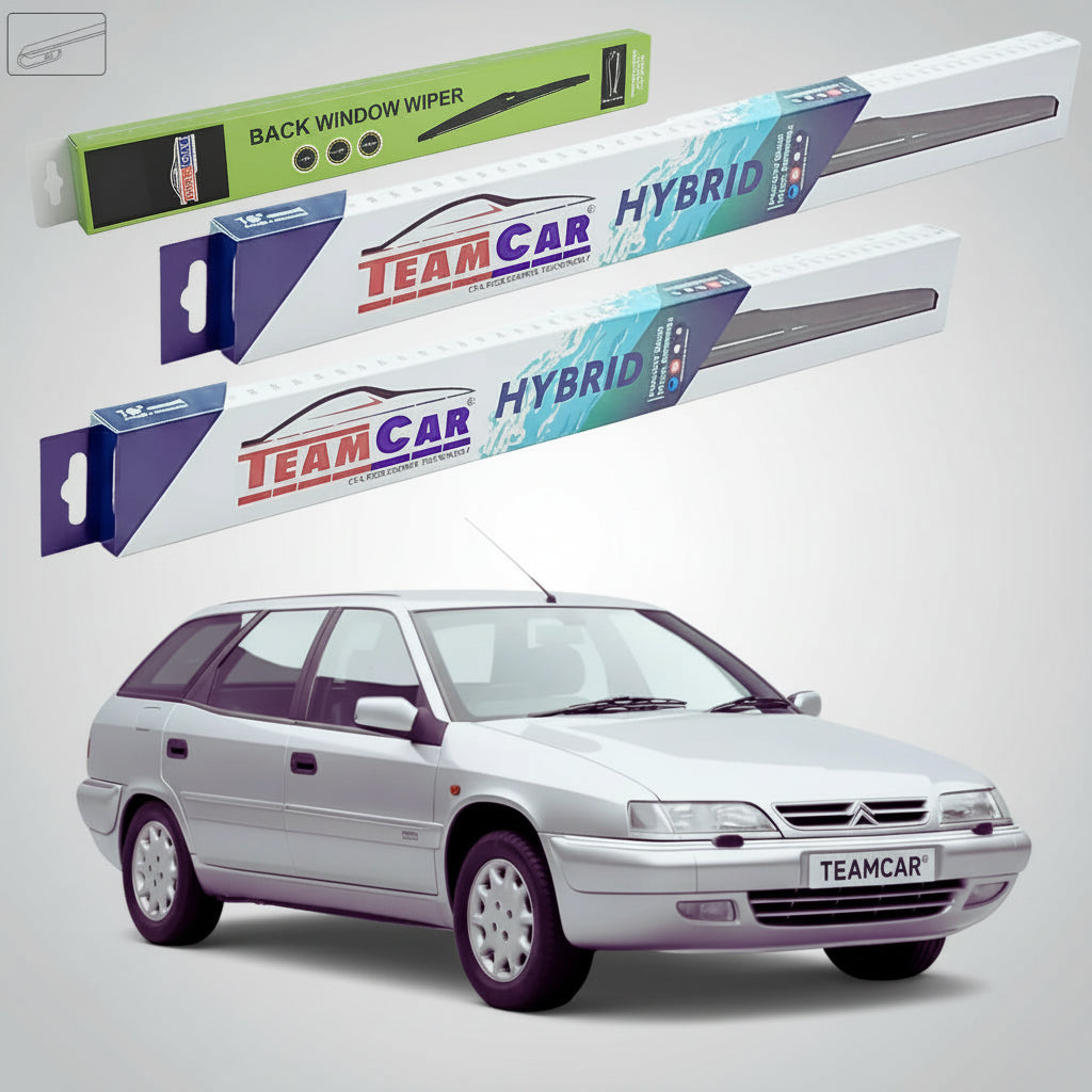 Ștergătoare Citroën Xantia Break X2 Facelift Estate 1998-1999 | Set Față și Spate Hibrid – TeamCar®