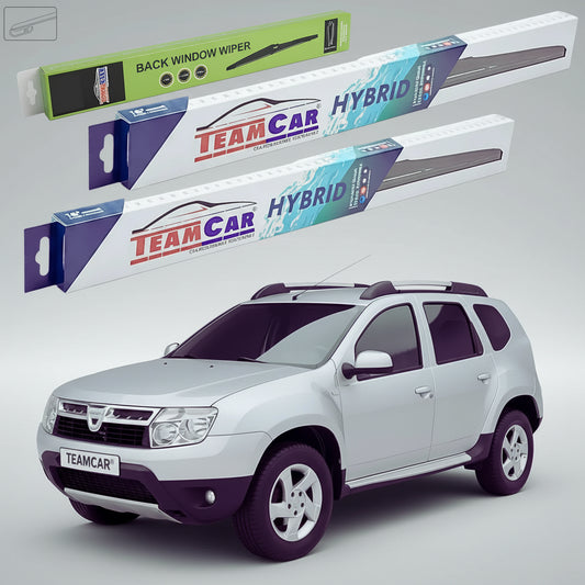 Ștergătoare Dacia Duster I (2010–2014) Hibrid | Set Față Spate  – TeamCar®