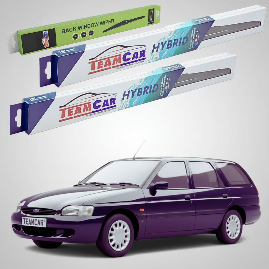 Ștergătoare Ford Escort Gen VII Estate Turnier 1995-2001 | Set Față și Spate Hibrid – TeamCar®
