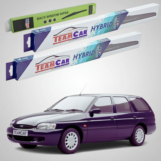 Ștergătoare Ford Escort Gen VII Estate Turnier 1995-2001 | Set Față și Spate Hibrid – TeamCar®