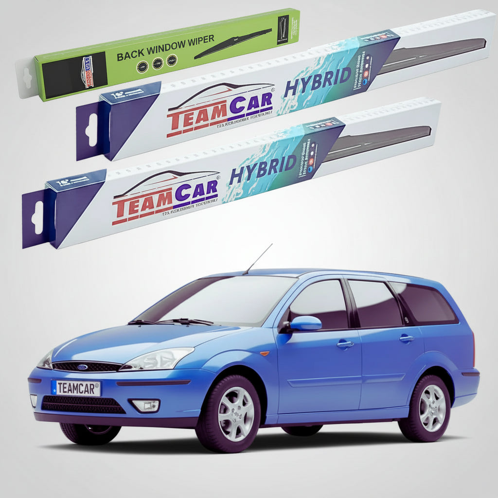 Ștergătoare Ford Focus Gen I DNW Estate 1999-2004 | Set Față și Spate Hibrid – TeamCar®