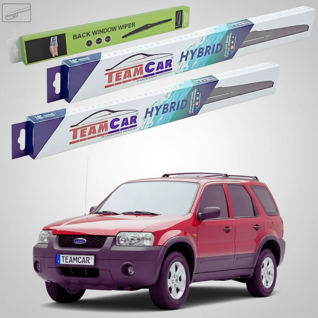 Ștergătoare Ford Maverick Gen II SUV 2000-2007 | Set Față și Spate Hibrid – TeamCar®