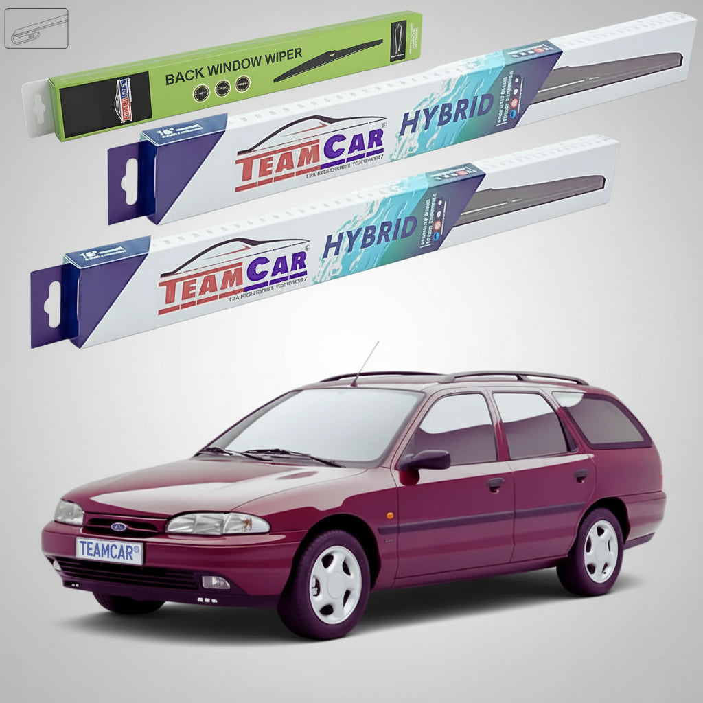 Ștergătoare Ford Mondeo Mk1 Estate 1993-1996 | Set Față și Spate Hibrid – TeamCar®