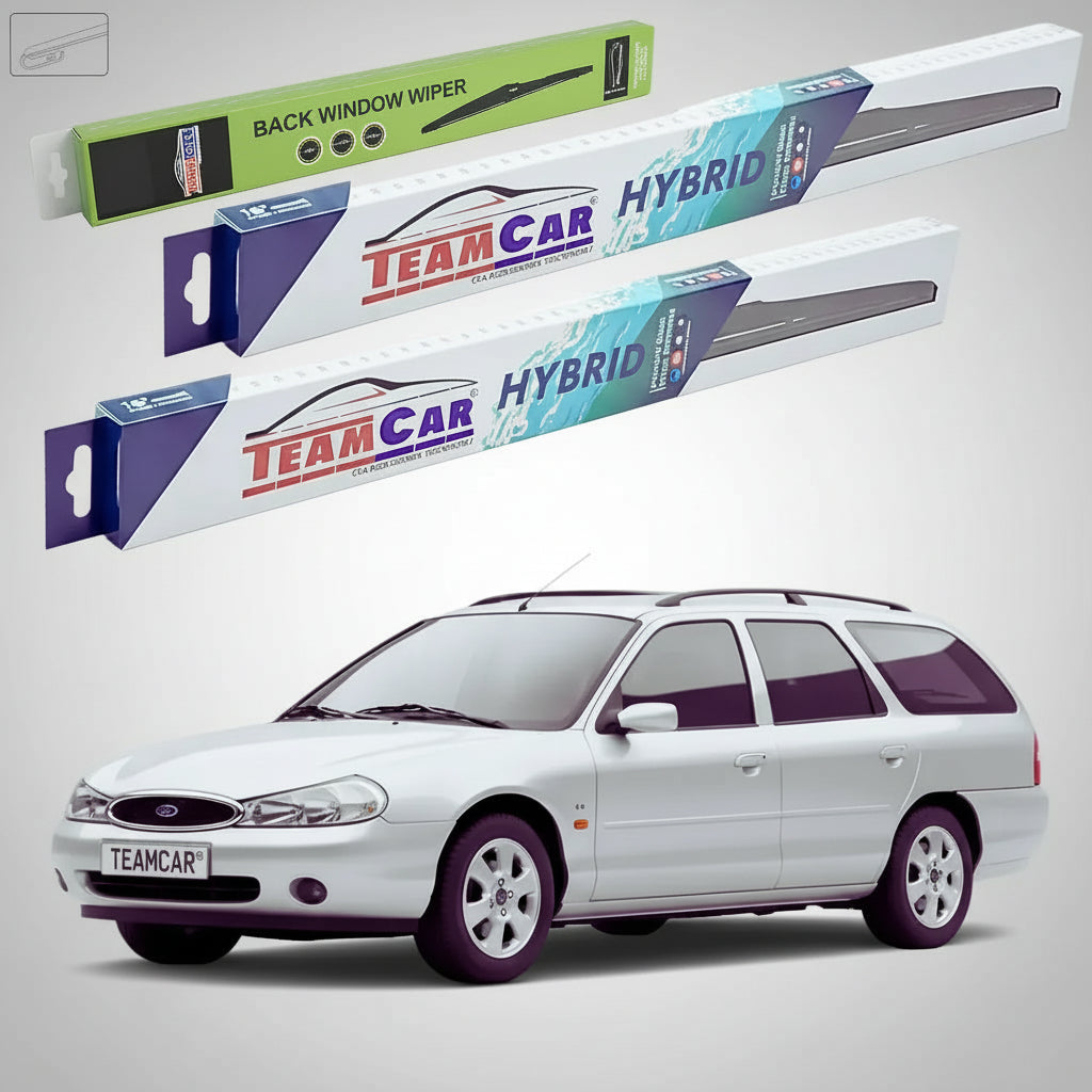 Ștergătoare Ford Mondeo Mk2 Estate 1996-2000 | Set Față și Spate Hibrid – TeamCar®