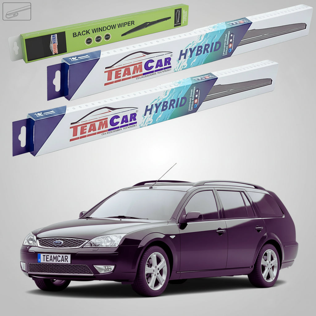 Ștergătoare Ford Mondeo Mk3 Estate 2000-2007 | Set Față și Spate Hibrid – TeamCar®