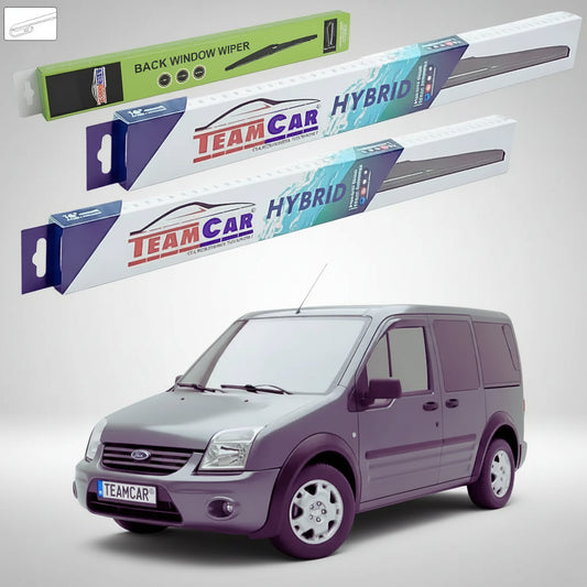 Ștergătoare Ford Tourneo Connect Gen I 2-Door 2002-2013 | Set Față și Spate Hibrid – TeamCar®
