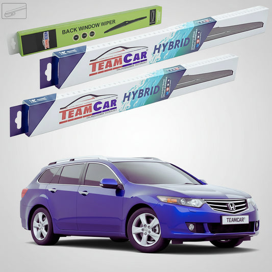 Ștergătoare Honda Accord Gen VIII Tourer (CW) Estate 2008-2015 | Set Față și Spate Hibrid – TeamCar®