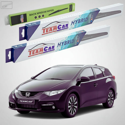 Ștergătoare Honda Civic Tourer IX MK Estate 2014-prezent | Set Față și Spate Hibrid – TeamCar®