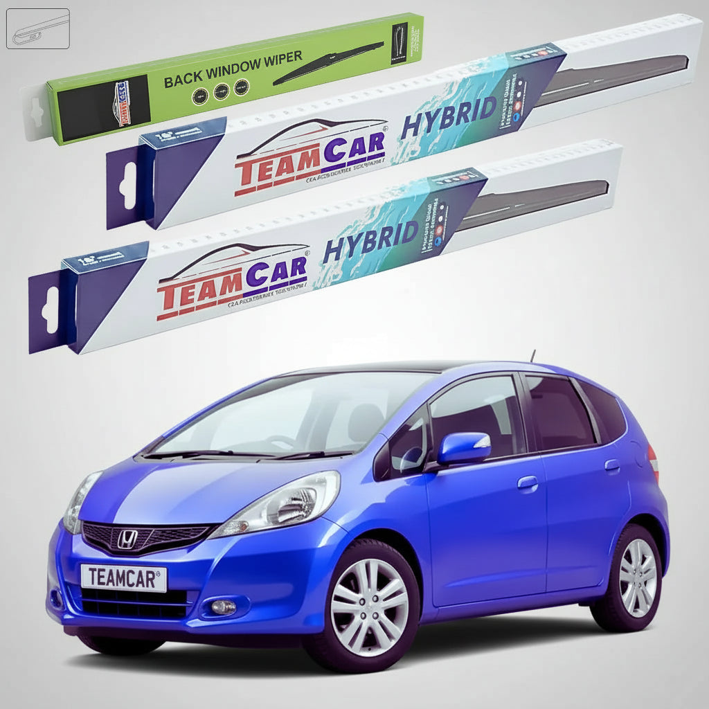 Ablaktörlő Honda Jazz Gen III (GE6/GE8/GG1-GG6/GP1) Ferdehátú 2008-2015 | Hibrid első és hátsó készlet – TeamCar®