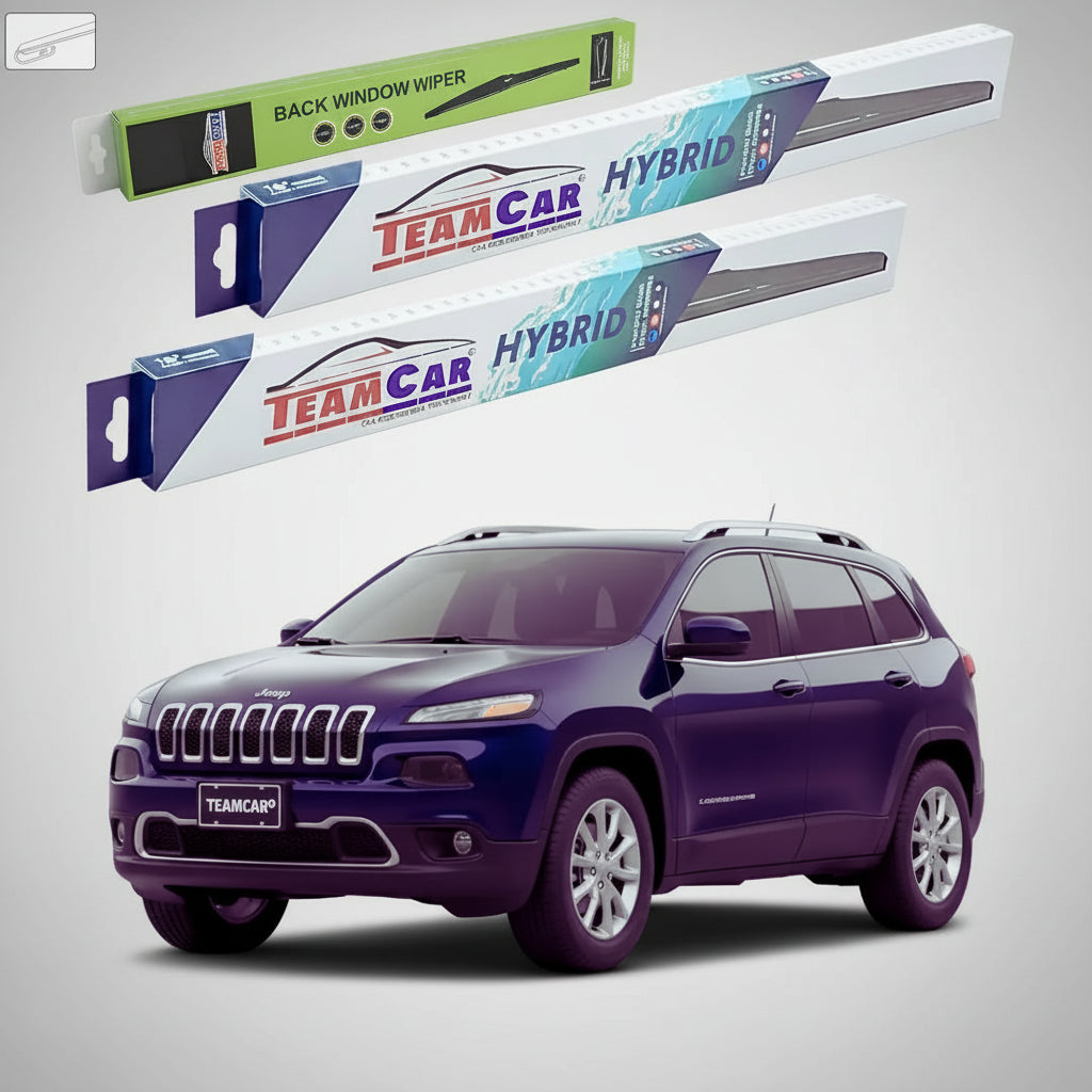 Jeep Cherokee KL ablaktörlők 2014-től napjainkig | Hibrid első és hátsó szett – TeamCar®