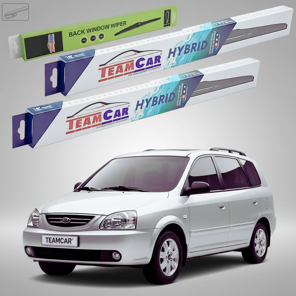 Essuie-glaces Kia Carens FC/FJ 1999-2006 | Kit hybride avant et arrière – TeamCar®