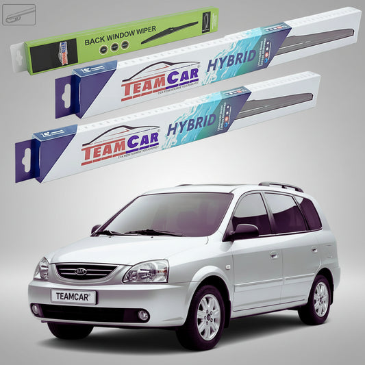 Essuie-glaces Kia Carens FC/FJ 1999-2006 | Kit hybride avant et arrière – TeamCar®