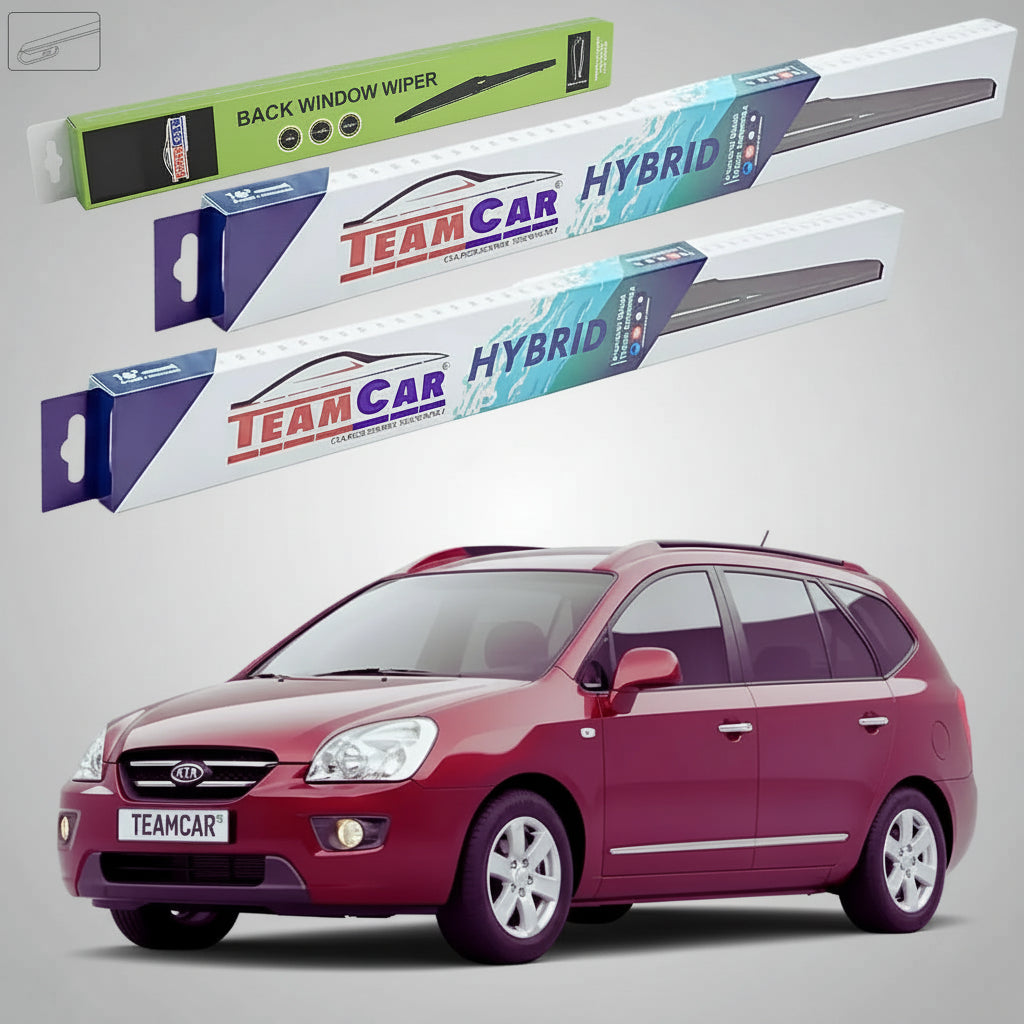 Essuie-glaces Kia Carens III UN/FG 2006-2013 | Kit hybride avant et arrière – TeamCar®