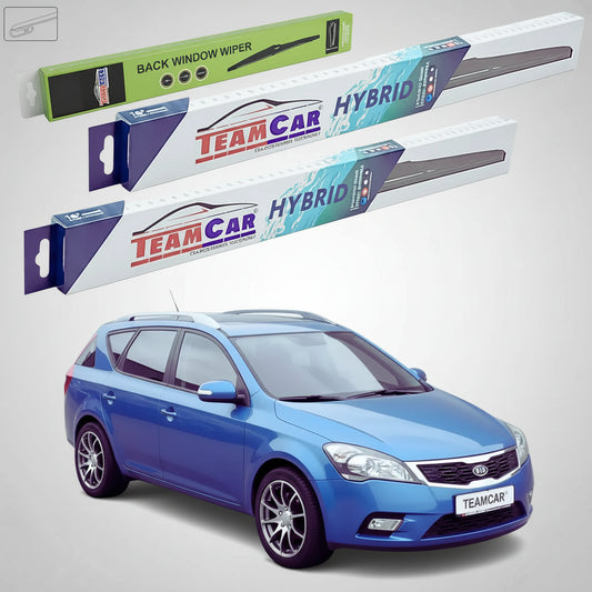 Ștergătoare Kia Ceed I SW Facelift ED 2009-2012 | Set Față și Spate Hibrid – TeamCar®