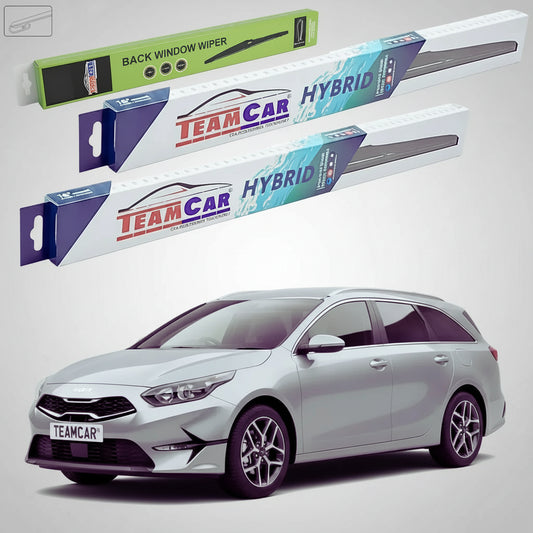 Ștergătoare Kia Ceed III SW CD 2018-prezent | Set Față și Spate Hibrid – TeamCar®