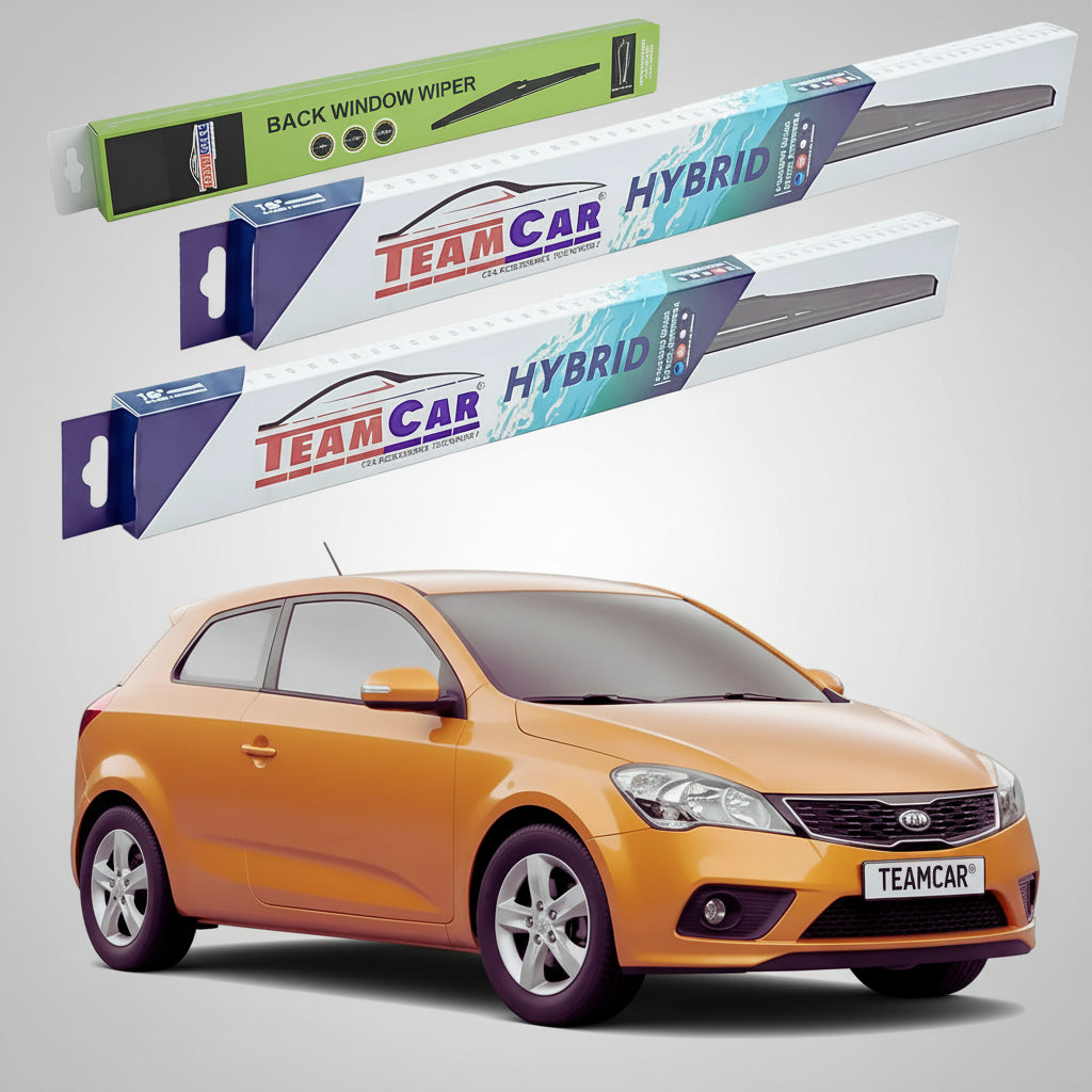 Ștergătoare Kia Pro Ceed I ED Facelift 2009-2012 | Set Față și Spate Hibrid – TeamCar®