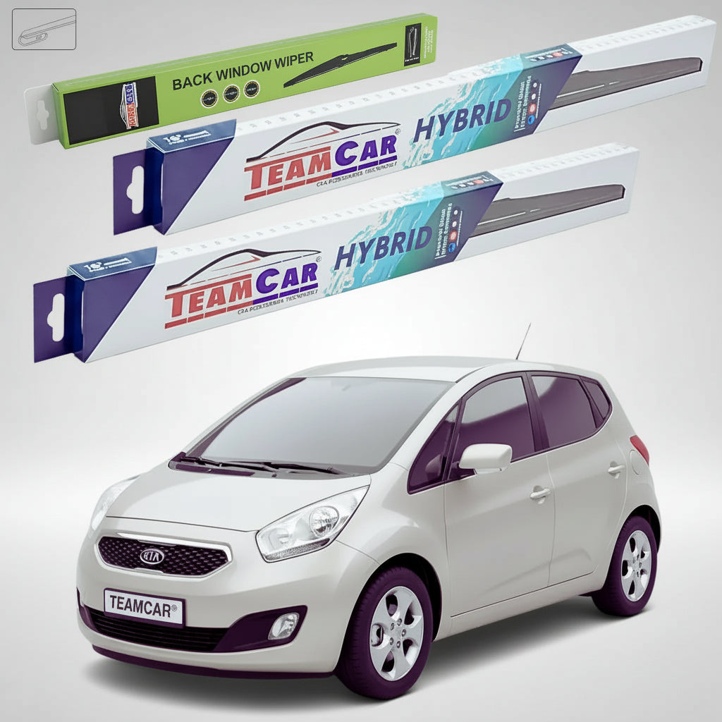 Ștergătoare Kia Venga YN Hatchback 2010-2019 | Set Față și Spate Hibrid – TeamCar®