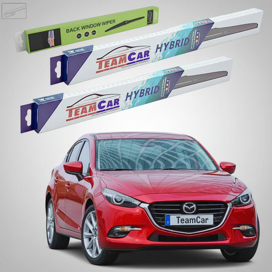 Ștergătoare Mazda 3 BN Facelift 2016-2019 | Set Față și Spate Hibrid – TeamCar®