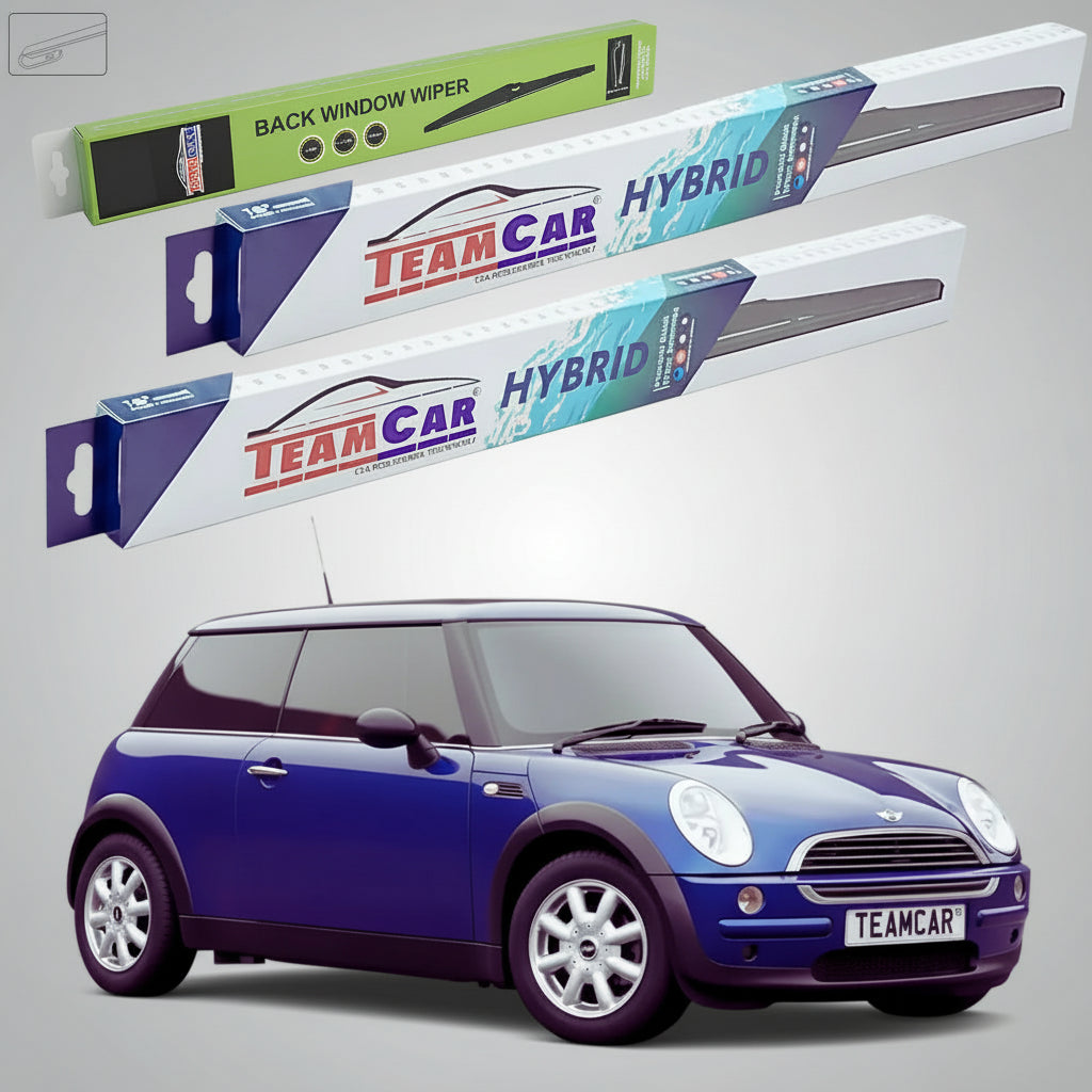 Ștergătoare Mini One R50 R53 2001-2004 | Set Față și Spate Hibrid – TeamCar®