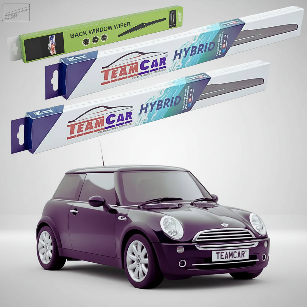 Ștergătoare Mini One R50 R53 Facelift 2004-2006 | Set Față și Spate Hibrid – TeamCar®