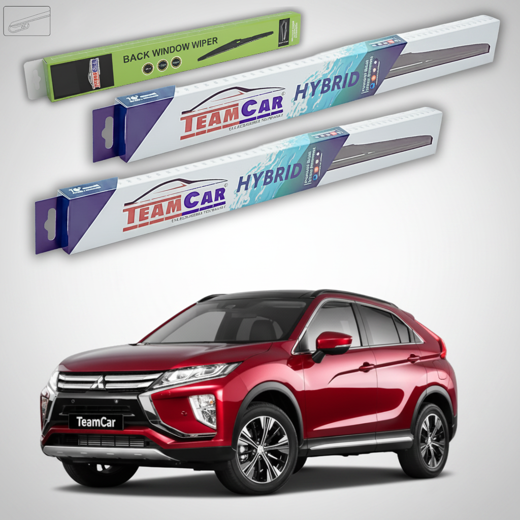 Ștergătoare TeamCar® pentru Mitsubishi Eclipse Cross (GK_, YA, YB) 2017–prezent – Set Față și Spate Hibrid