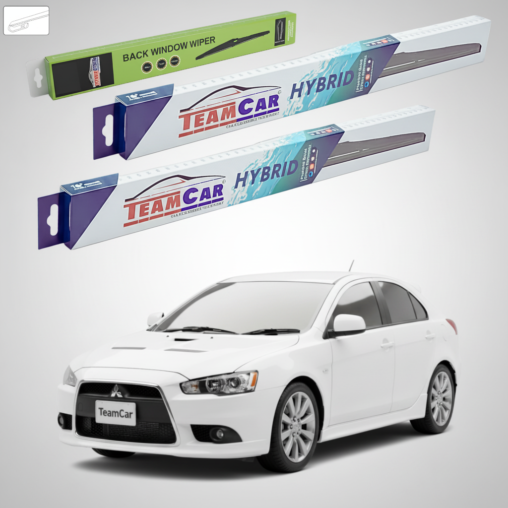 Stergatoare TeamCar pentru Mitsubishi Galant Fortis Sportback (CX_A) 2008-2009 - Set Fata si Spate Hibrid