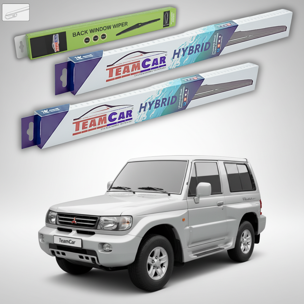 Stergatoare TeamCar pentru Mitsubishi Galloper SUV 1998-2001 - Set Fata si Spate Hibrid