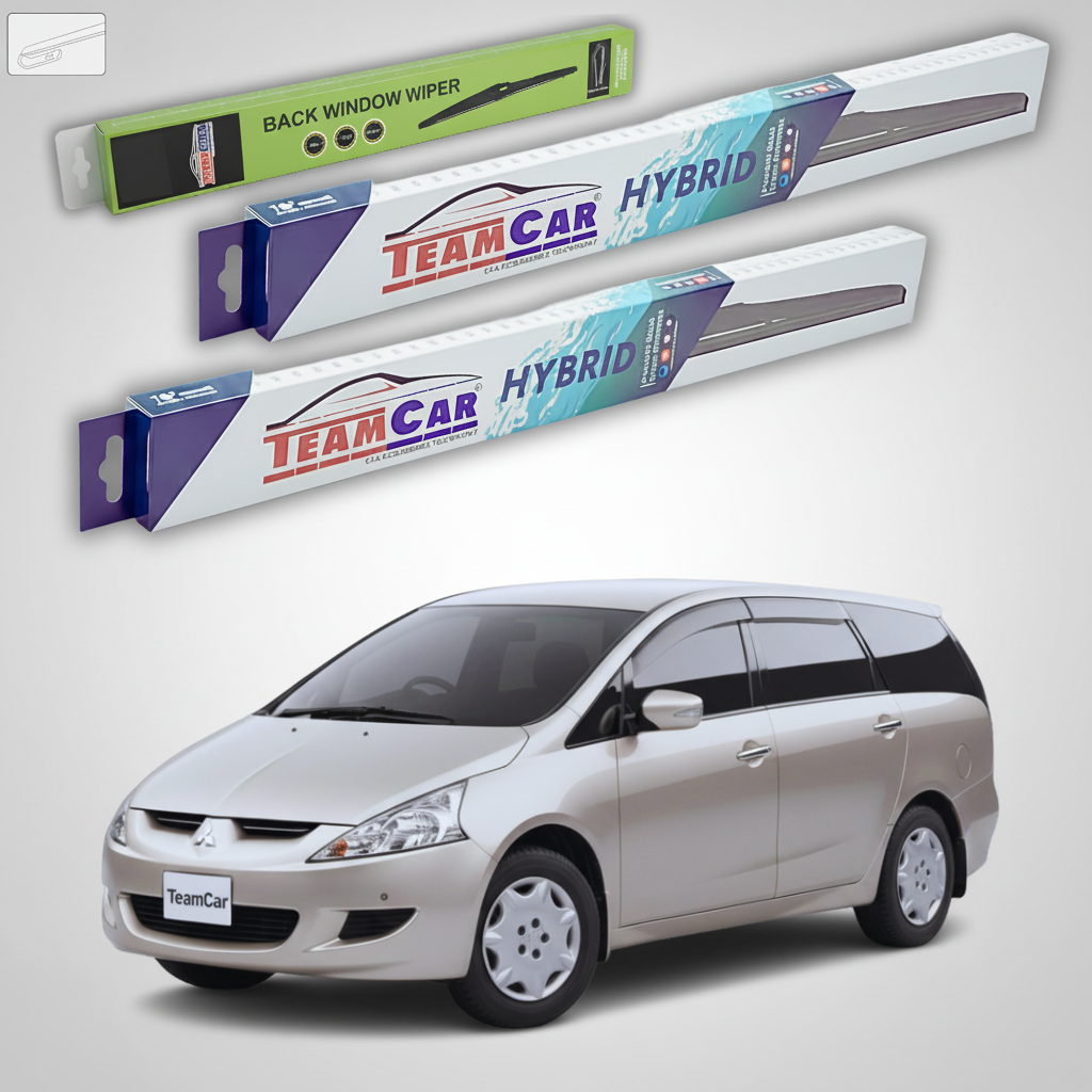 Stergatoare TeamCar pentru Mitsubishi Grandis Facelift MPV (NA_W) 2008-2010 - Set Fata si Spate Hibrid