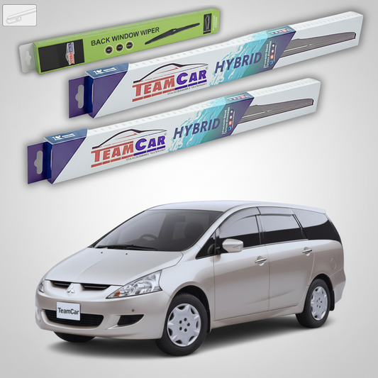 Stergatoare TeamCar pentru Mitsubishi Grandis Facelift MPV (NA_W) 2008-2010 - Set Fata si Spate Hibrid