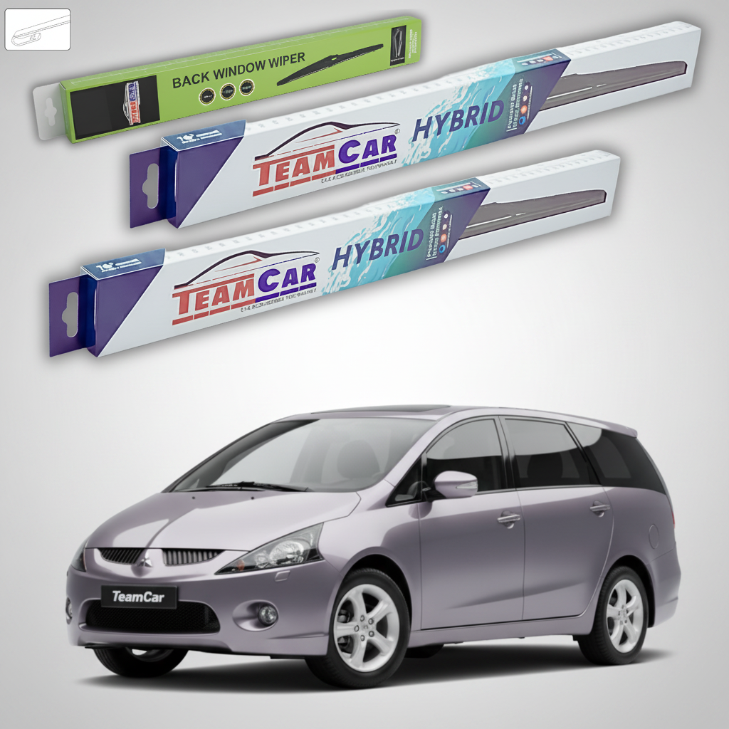Stergatoare TeamCar pentru Mitsubishi Grandis MPV (NA_W) 2004-2008 - Set Fata si Spate Hibrid