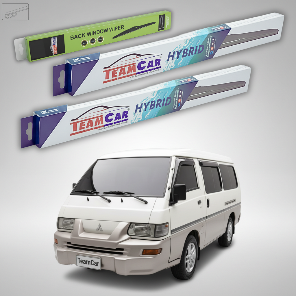 Stergatoare TeamCar pentru Mitsubishi L300 Exceed Van (P0_W/P1_W/P2_W) 2000+ - Set Fata si Spate Hibrid