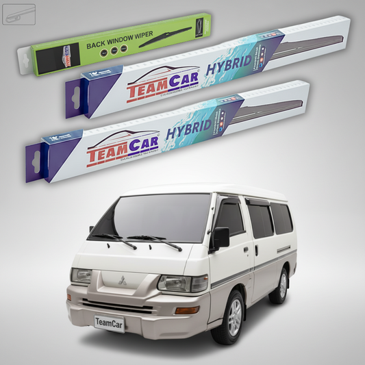 Stergatoare TeamCar pentru Mitsubishi L300 Exceed Van (P0_W/P1_W/P2_W) 2000+ - Set Fata si Spate Hibrid
