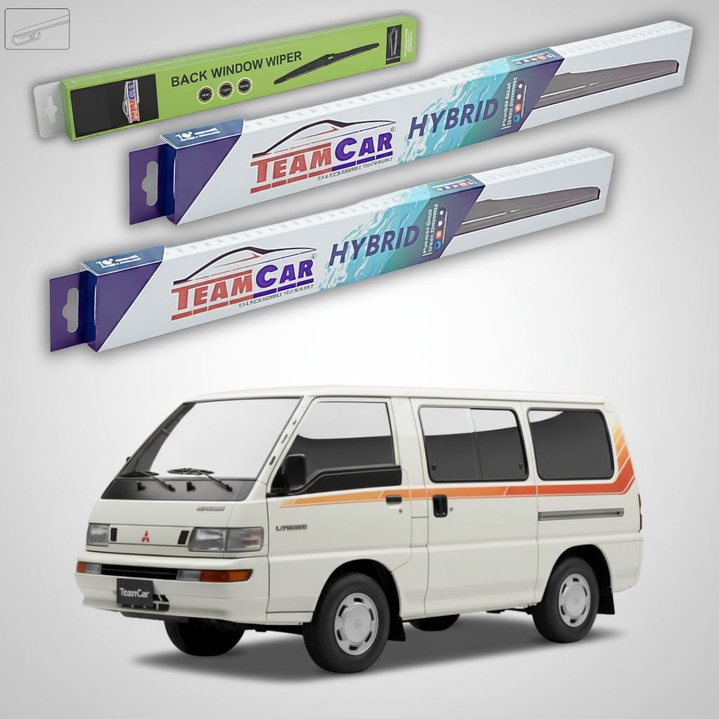 Stergatoare TeamCar pentru Mitsubishi L300 Van Gen III (P1_T) 1994-2000 - Set Fata si Spate Hibrid