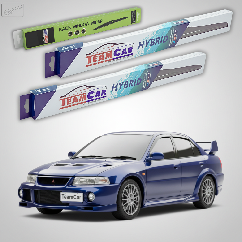 Stergatoare TeamCar pentru Mitsubishi Lancer Gen VI (CJ_/CP_) EVO 4-6 1995-2003 - Set Fata si Spate Hibrid