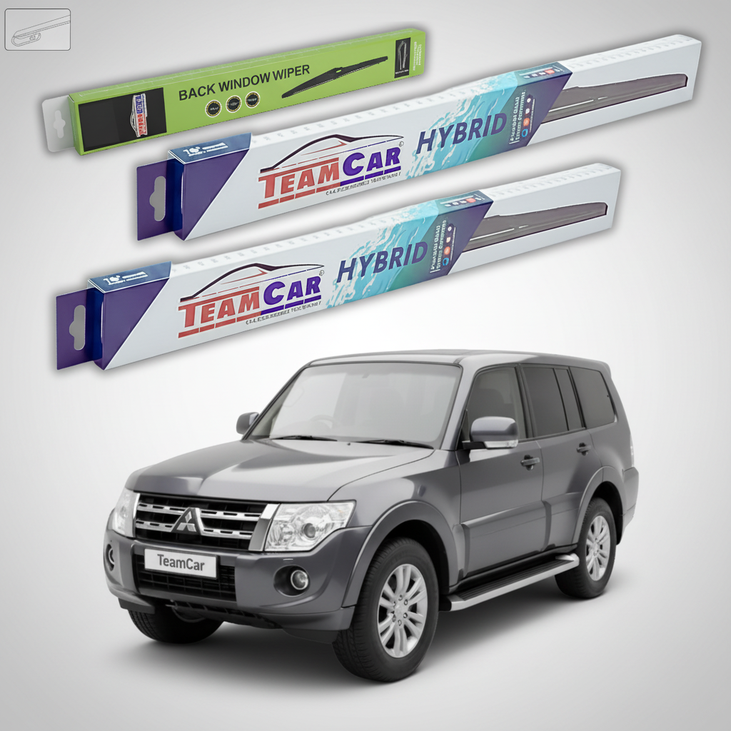 Ștergătoare TeamCar® pentru Mitsubishi Montero / Pajero IV Facelift 2009–2021 – Set Față și Spate Hibrid