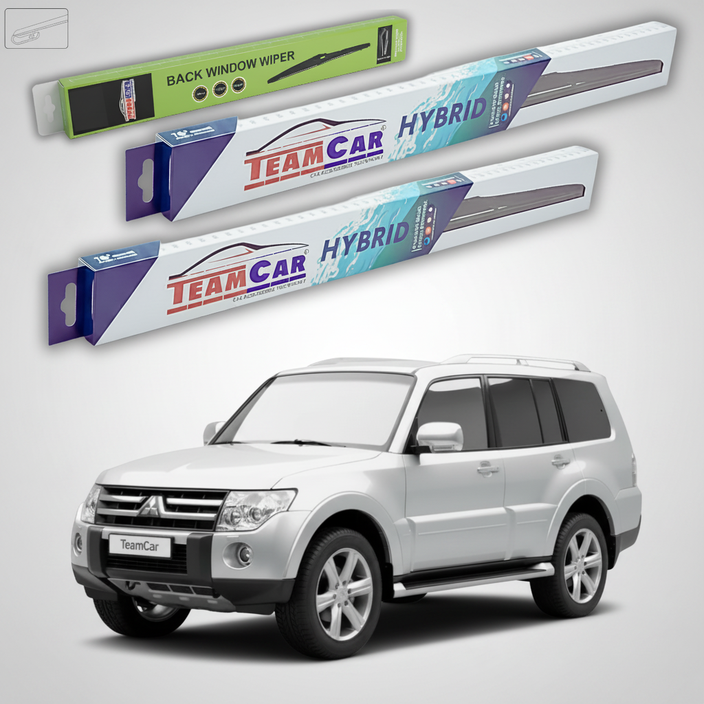 Ștergătoare TeamCar® pentru Mitsubishi Pajero IV (V8_W, V9_W) 2007–2021 – Set Față și Spate Hibrid