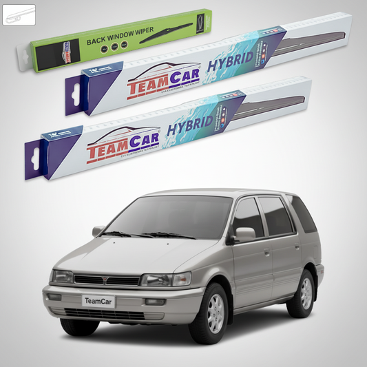 Ștergătoare TeamCar® pentru Mitsubishi Santamo MPV 1999–2004 – Set Față și Spate Hibrid