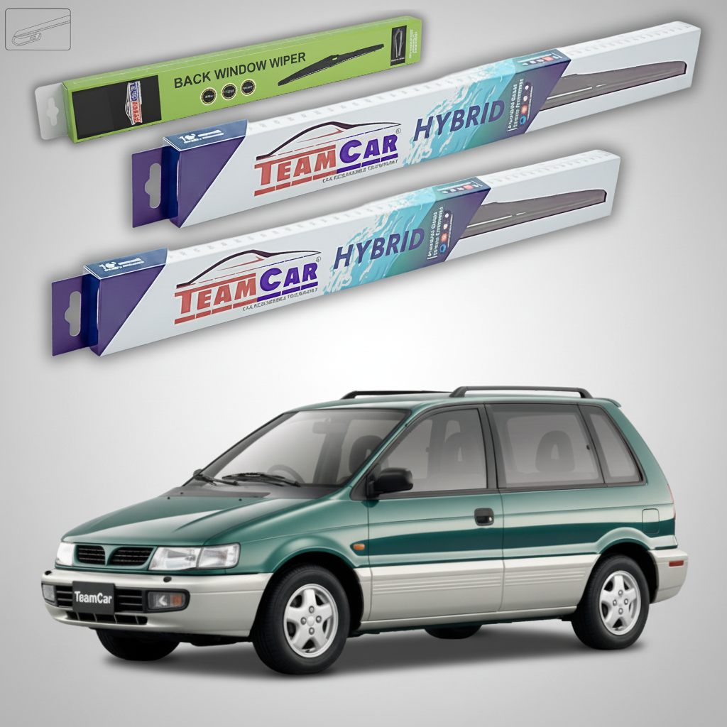 Ștergătoare TeamCar® pentru Mitsubishi Space Runner II (N6_W) 1999–2002 – Set Față și Spate Hibrid