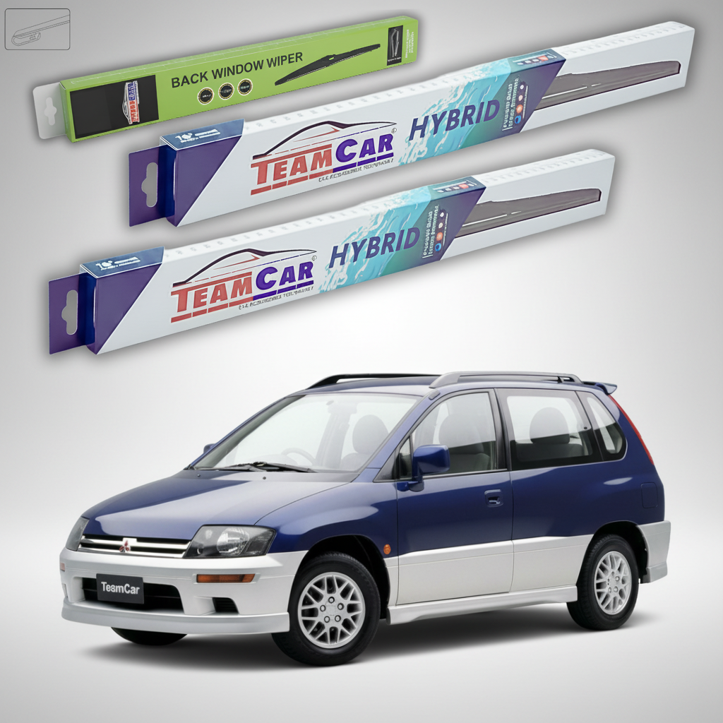 Ștergătoare TeamCar® pentru Mitsubishi Space Runner I (N1_W, N2_W) 1991–1999 – Set Față și Spate Hibrid