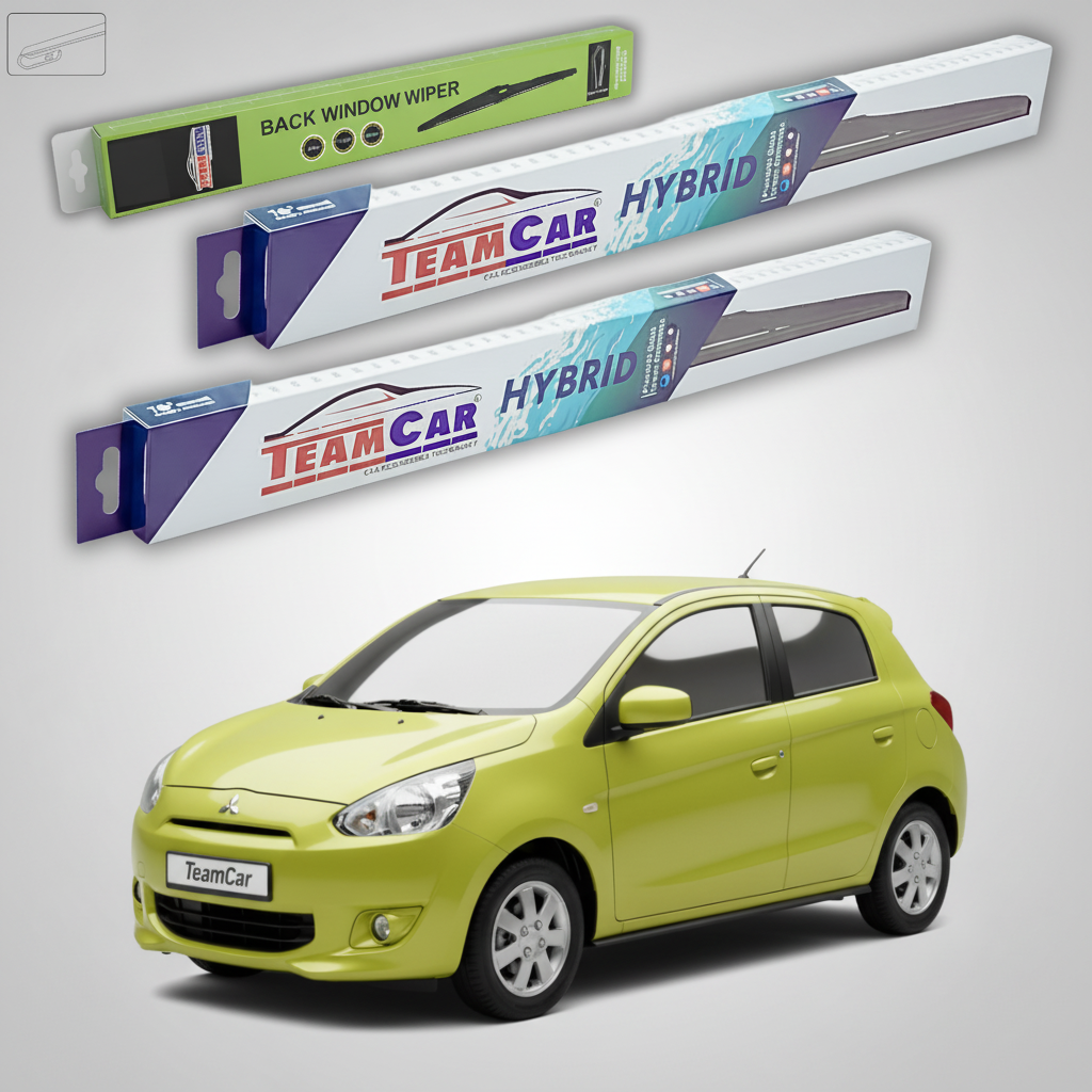 Ștergătoare TeamCar® pentru Mitsubishi Space Star II (A0_A / LA) 2012–prezent – Set Față și Spate Hibrid