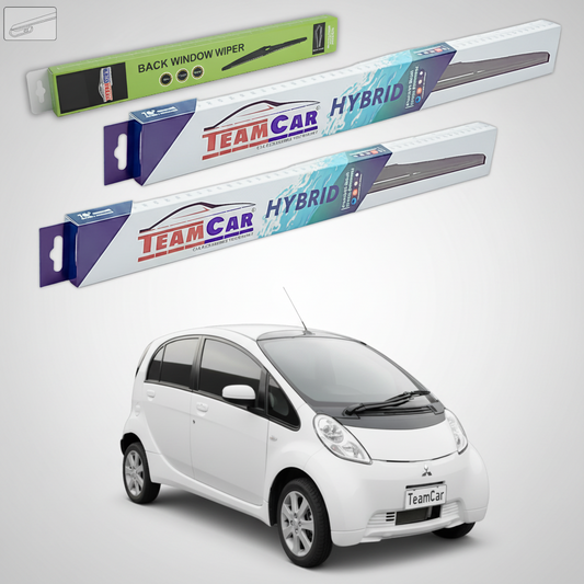 Stergator TeamCar pentru Mitsubishi i-MiEV Hatchback (HA_) 2010+ - Set Fata si Spate Hibrid