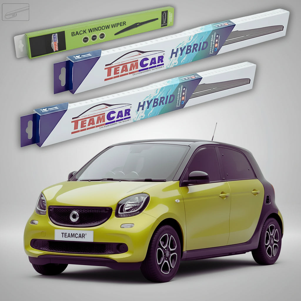 Ștergătoare Smart Forfour 453 Coupe 2014-2021 | Set Față și Spate Hibrid – TeamCar®