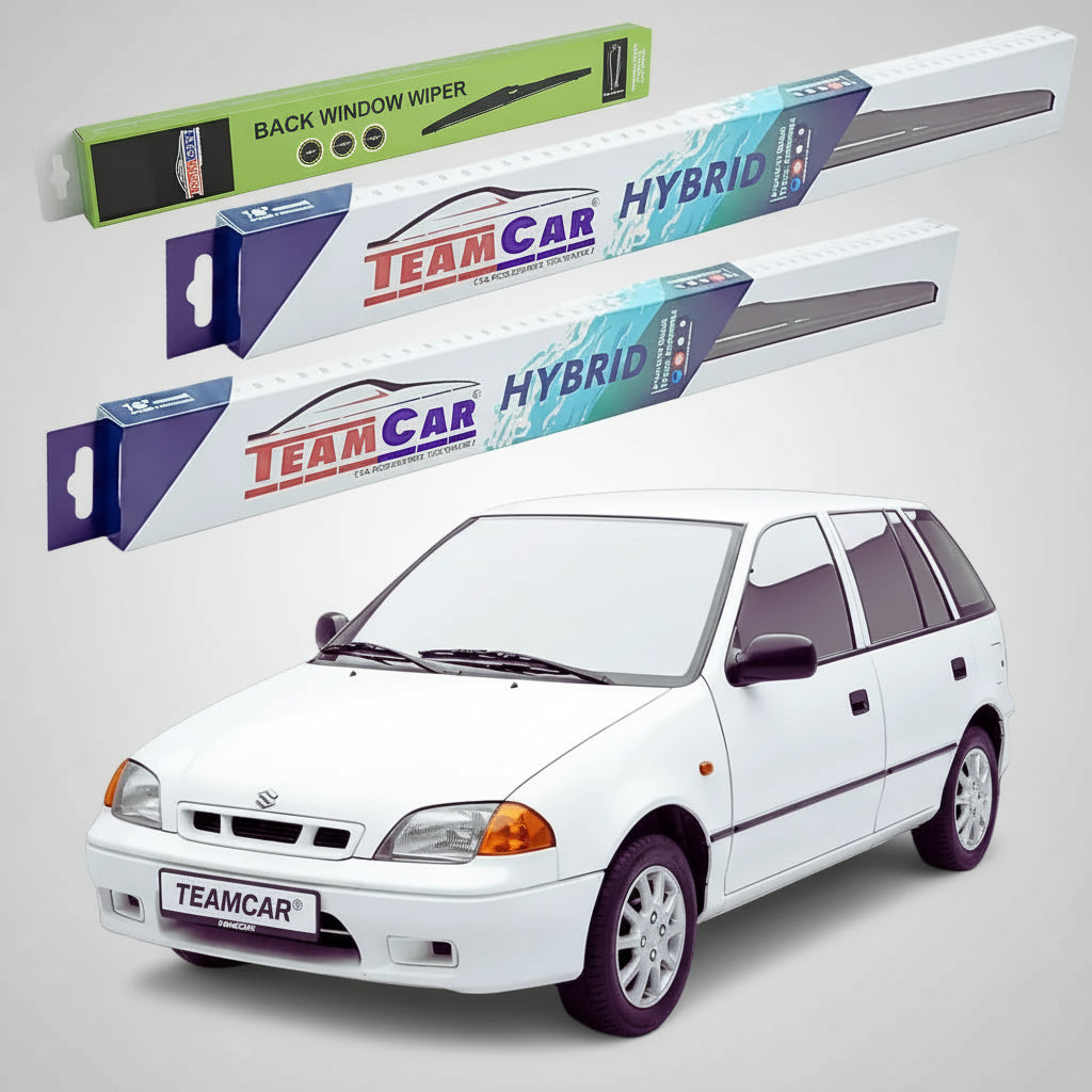 Ablaktörlők Suzuki Swift MA 5 ajtós 1996-2003 | Hibrid első és hátsó szett – TeamCar®