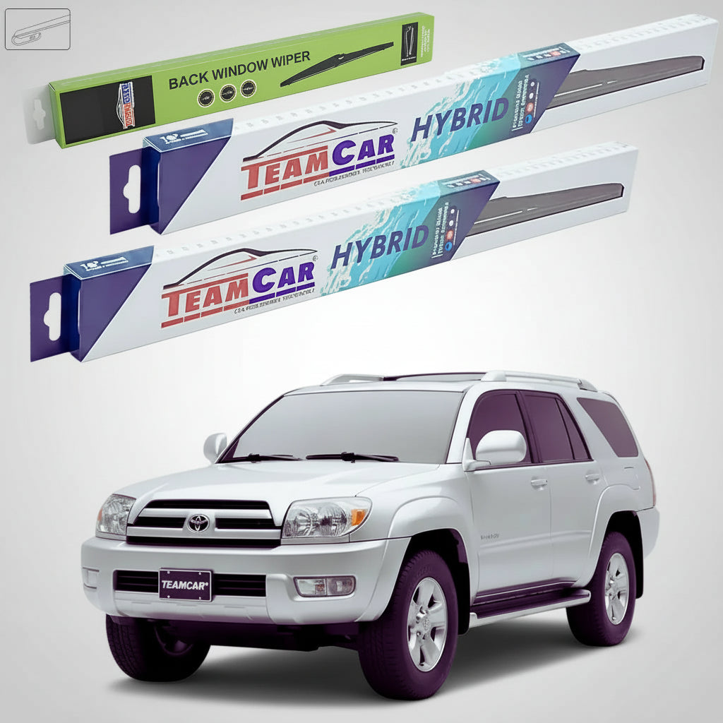 Ștergătoare Toyota 4Runner IV N21 SUV 2002-2009 | Set Față și Spate Hibrid – TeamCar®