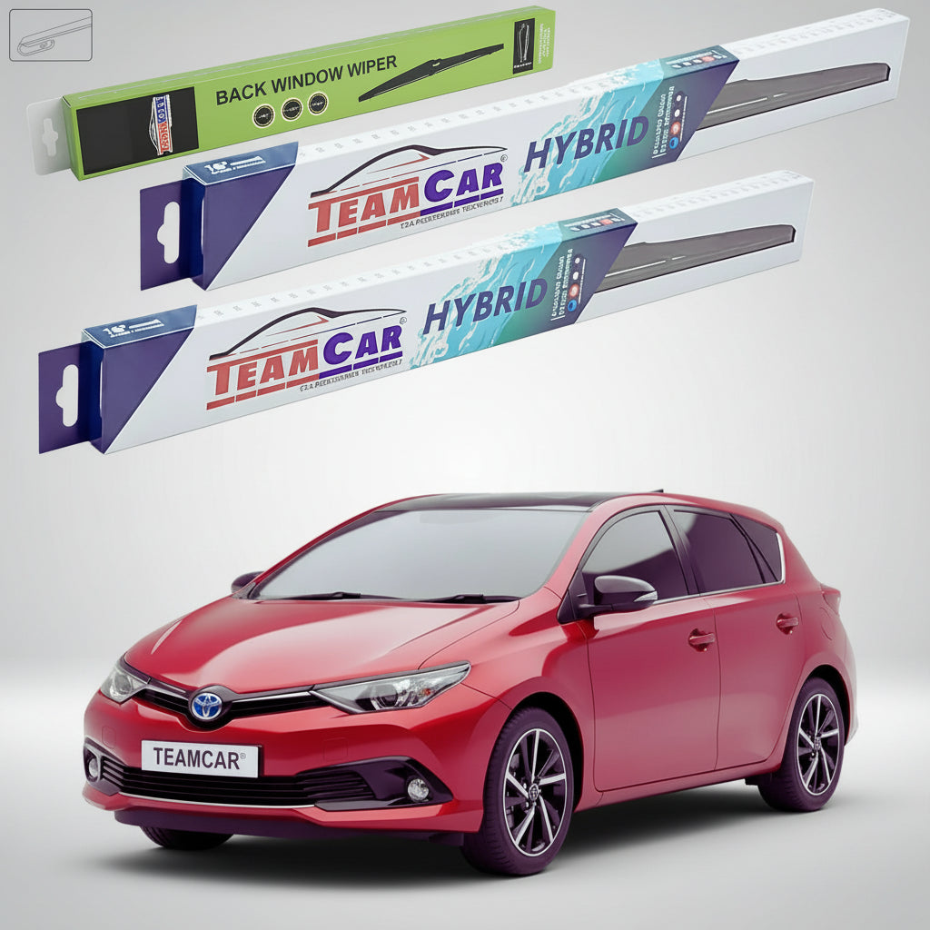Ștergătoare Toyota Auris E18 Hatchback 2012-prezent | Set Față și Spate Hibrid – TeamCar®