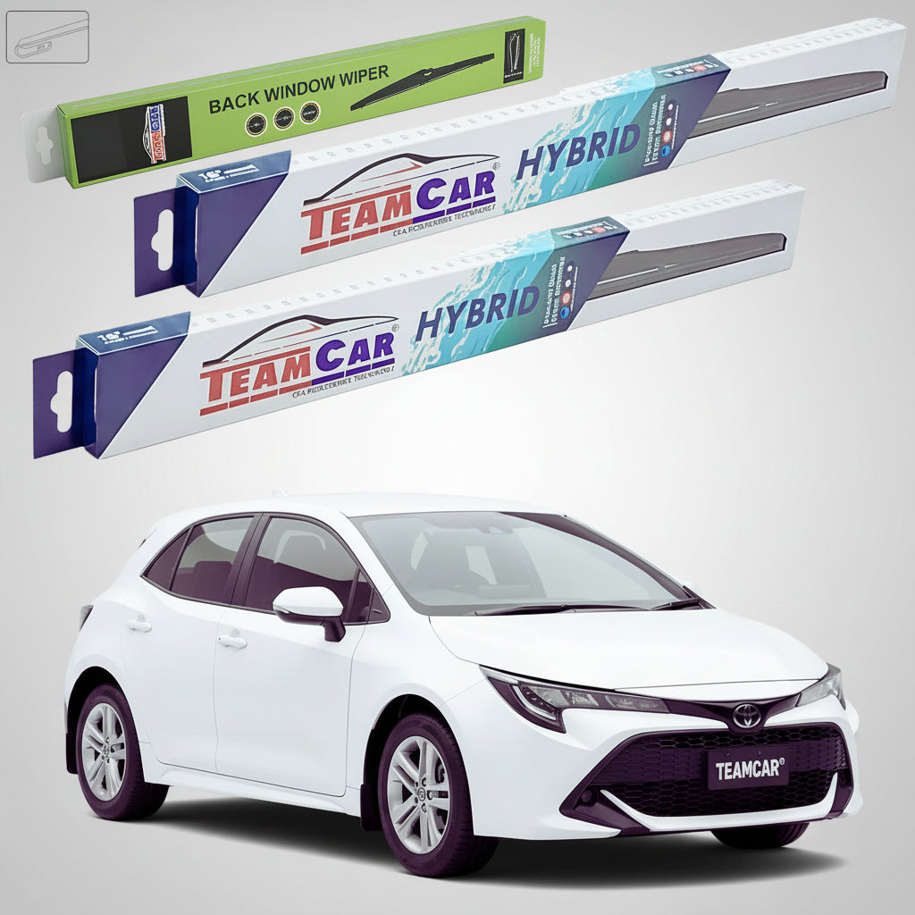 Ștergătoare Toyota Corolla E21 Hatchback 2018-prezent | Set Față și Spate Hibrid – TeamCar®