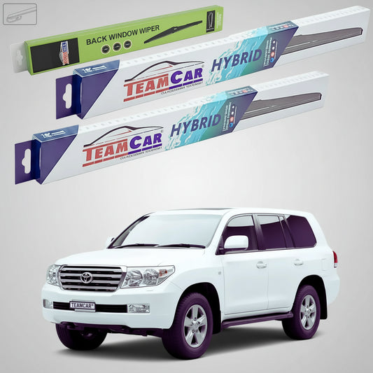 Ștergătoare Toyota Land Cruiser 200 J2 2008-2021 | Set Față și Spate Hibrid – TeamCar®