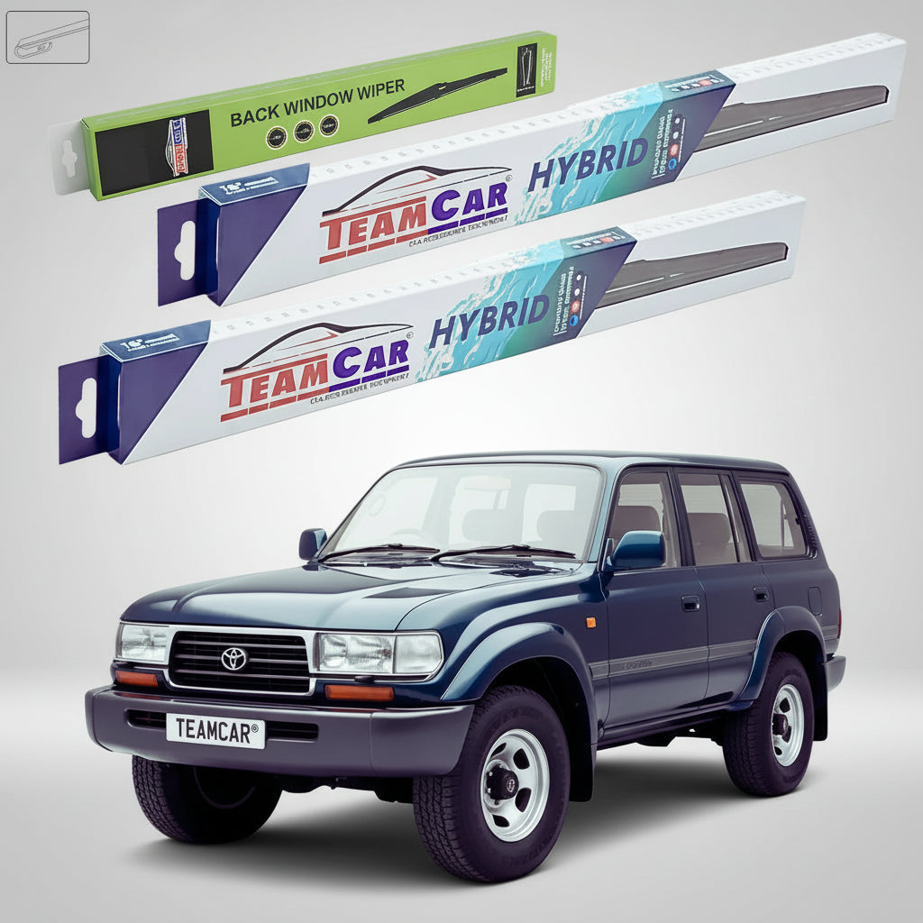 Ștergătoare Toyota Land Cruiser J8 Seria 80 1990-1998 | Set Față și Spate Hibrid – TeamCar®