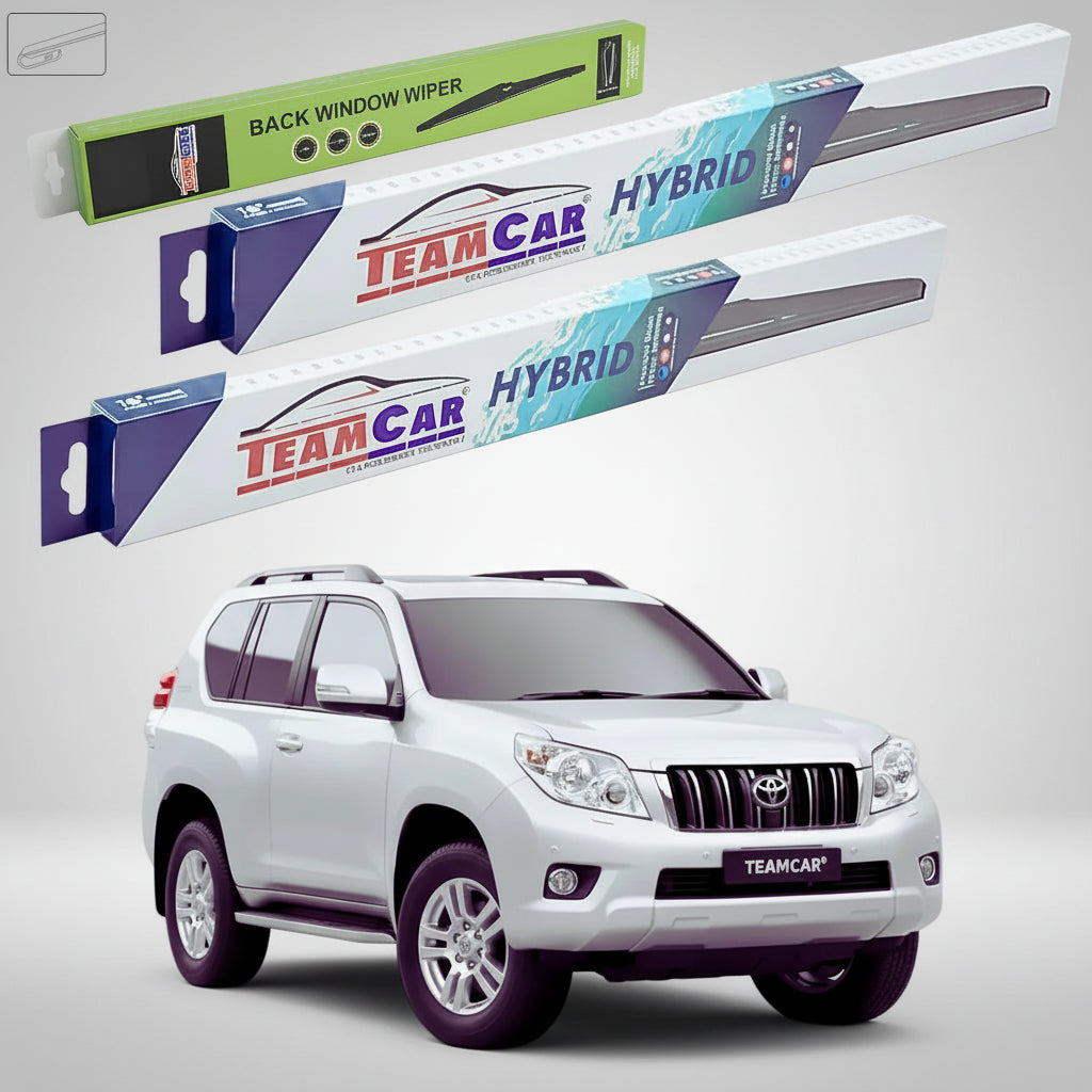 Ștergătoare Toyota Land Cruiser Prado J15 Seria 150 2009-prezent | Set Față și Spate Hibrid – TeamCar®